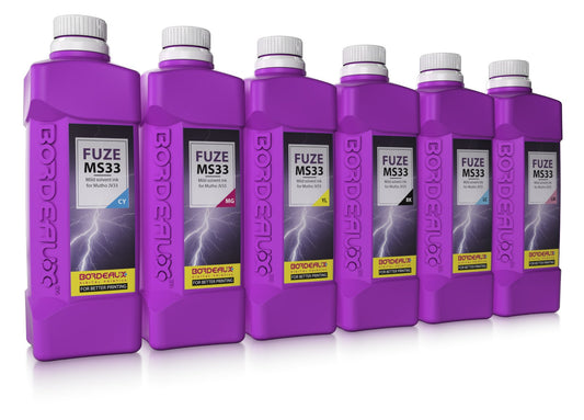 Bordeaux Fuze MS33 Mild Solvent Ink for Mimaki JV & CJV Printers - 1000ml Bottle (Yellow)