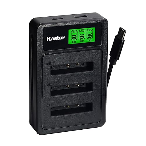 Kastar LZD3 USB Triple Charger Compatible with BP-780S, BP-780CS, CONTAX SL300R, SL300RT, Finecam SL300R, SL400R Cameras