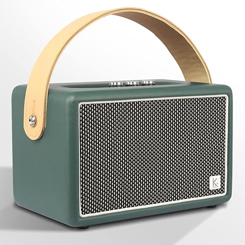 KONEX Bluetooth Speaker, Vintage Bluetooth Speaker, Portable Bluetooth Speaker, Equipped with Bluetooth 5.1, Home Bluetooth Speaker, 20H Long