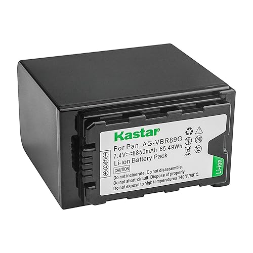 Kastar Battery 1 Pack for Panasonic AG-VBR89G AG-VBR89 AG-VBR59 AG-VBR118G AG-BRD50 AG-B23 & Panasonic AG-UX180 AG-UX90 AG-AC8 AG-AC90A AG-DVC30