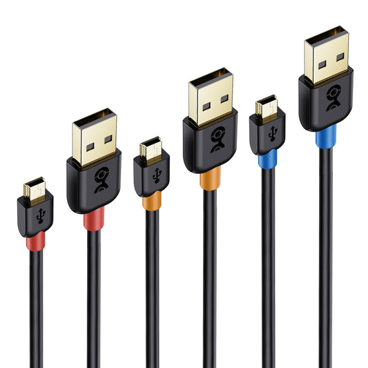 Cable Matters 3-Pack USB to Mini USB Cable - 3ft, USBA to MiniUSB 2.0 Cable Compatible with Blue Yeti/Blue Snowball iCE Microphone, Canon