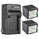 Kastar 2-Pack CGA-DU21 Battery and AC Wall Charger Replacement for Panasonic SDR-H18, SDR-H20, SDR-H200, SDR-H250, SDR-H280, SDR-H288, VDR-D100