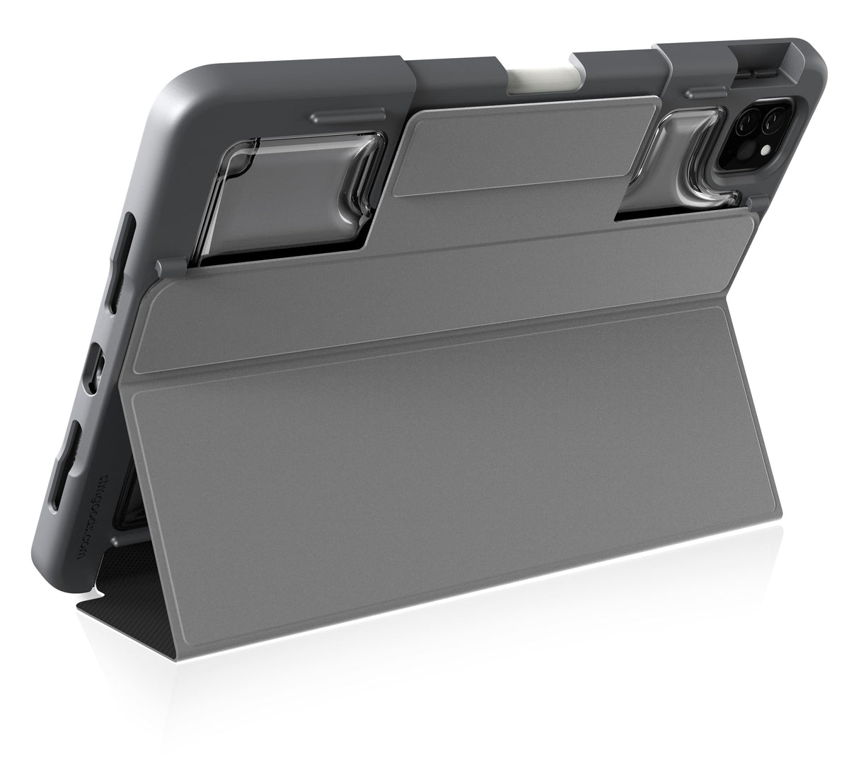 STM Dux Plus Case for iPad Pro M4 13" - Military-Grade Drop Protection, Apple Pencil Charging & Storage, Magnetic Closure, Transparent Back, Auto
