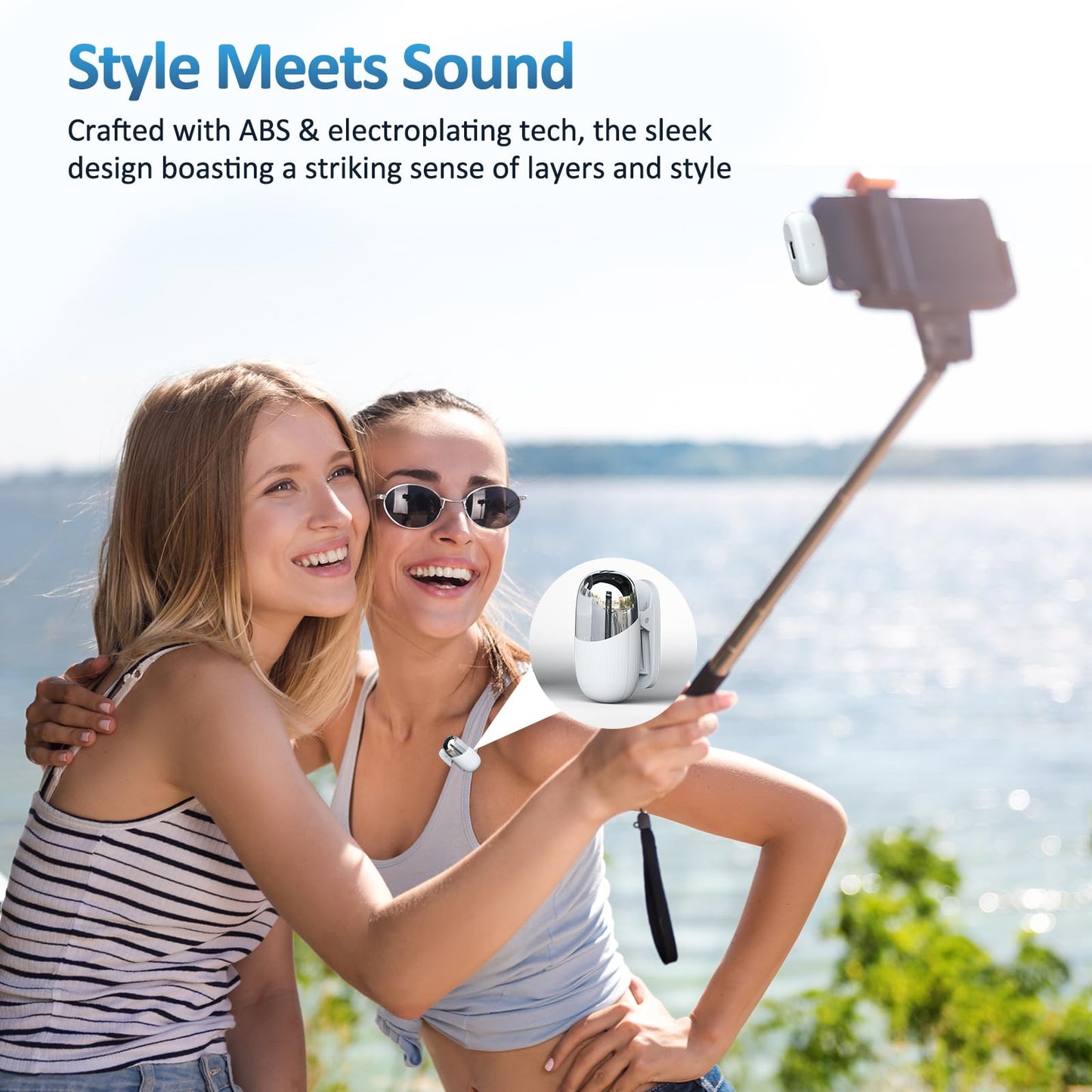 MeloJungle S5 Wireless Lavalier Microphone for iPhone 16/15,Android USB C Phone,iPad,Laptop,Small Lapel iPhone Mic for Video Recording,Vlogging,HD