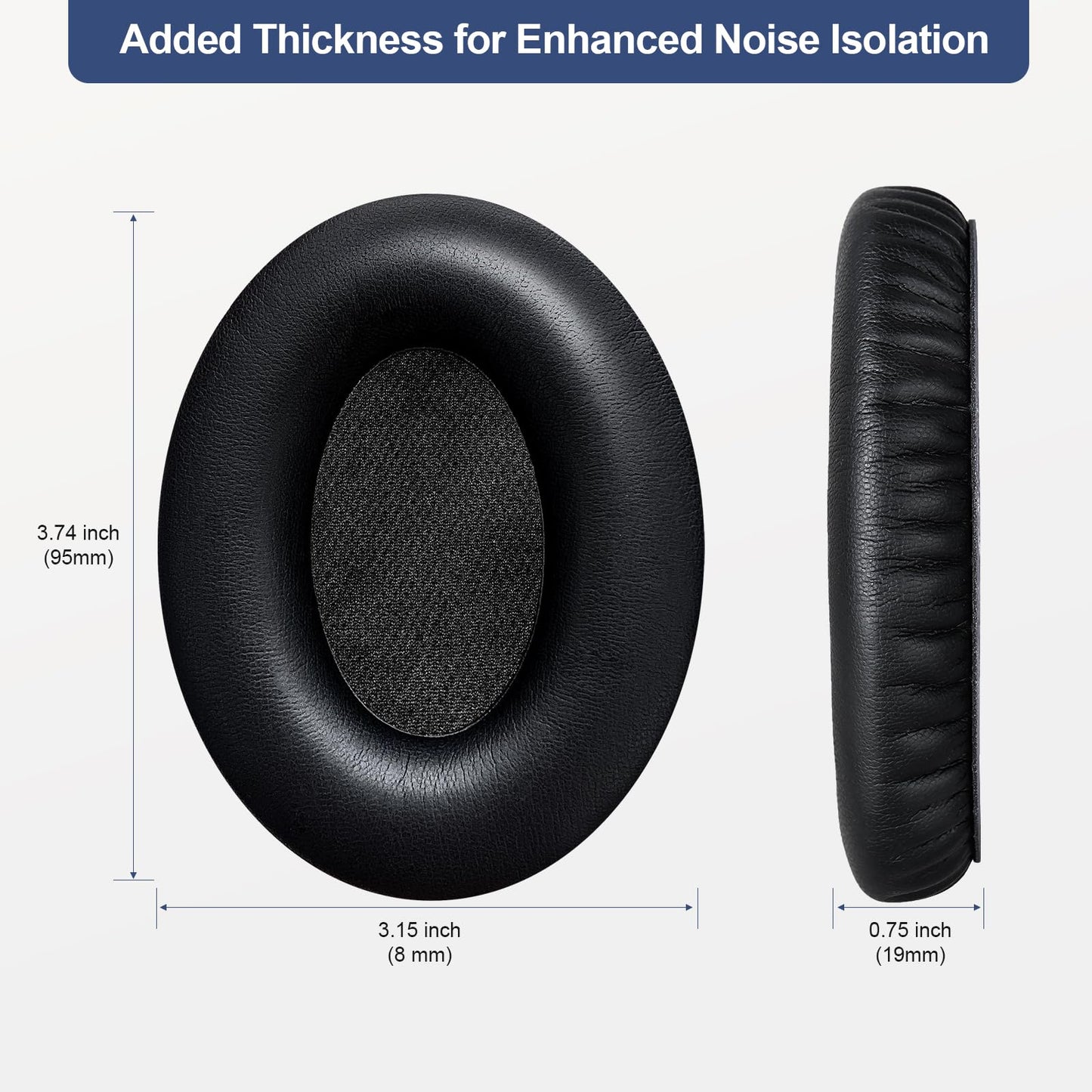 Aurivor Upgraded Ear Pads Cushions for Bose Triport 1 (TP-1) Triport 1A (TP-1A), Around-Ear 1 (AE1) Headphones, Replacement Covers with Noise