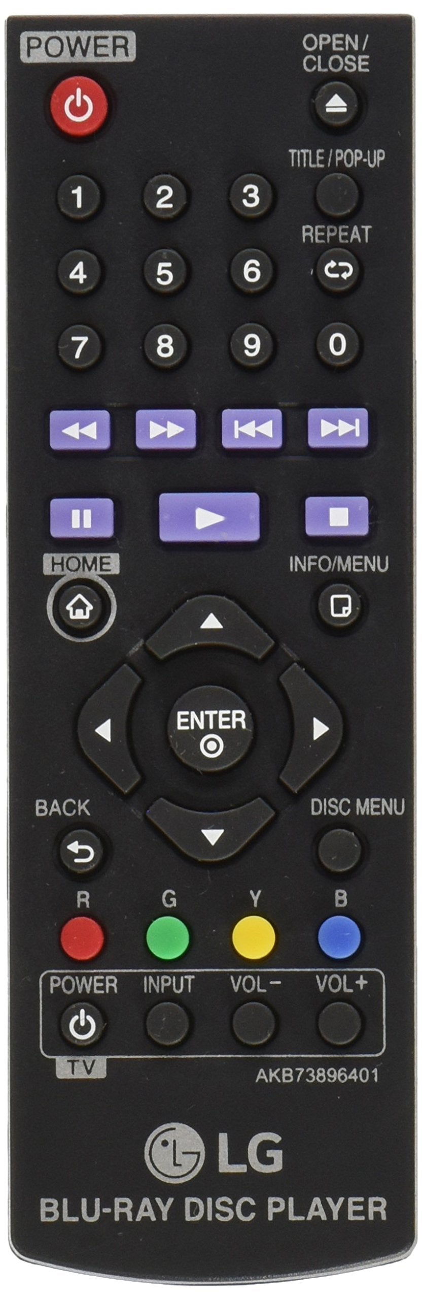 LG AKB73896401 Remote Control