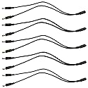 Keen Eye Inc. (5) Pack 2.1mm x 5.5mm DC Power Y Splitter Breakout Cable Female DC to 2 x Male DC Plug