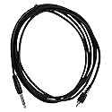 Rockville RCQ10 1/4" TS to RCA 10ft Cable, 100% OFC Copper, Durable PVC Jacket, Low Noise, High Signal Clarity, for Studio and Home Audio