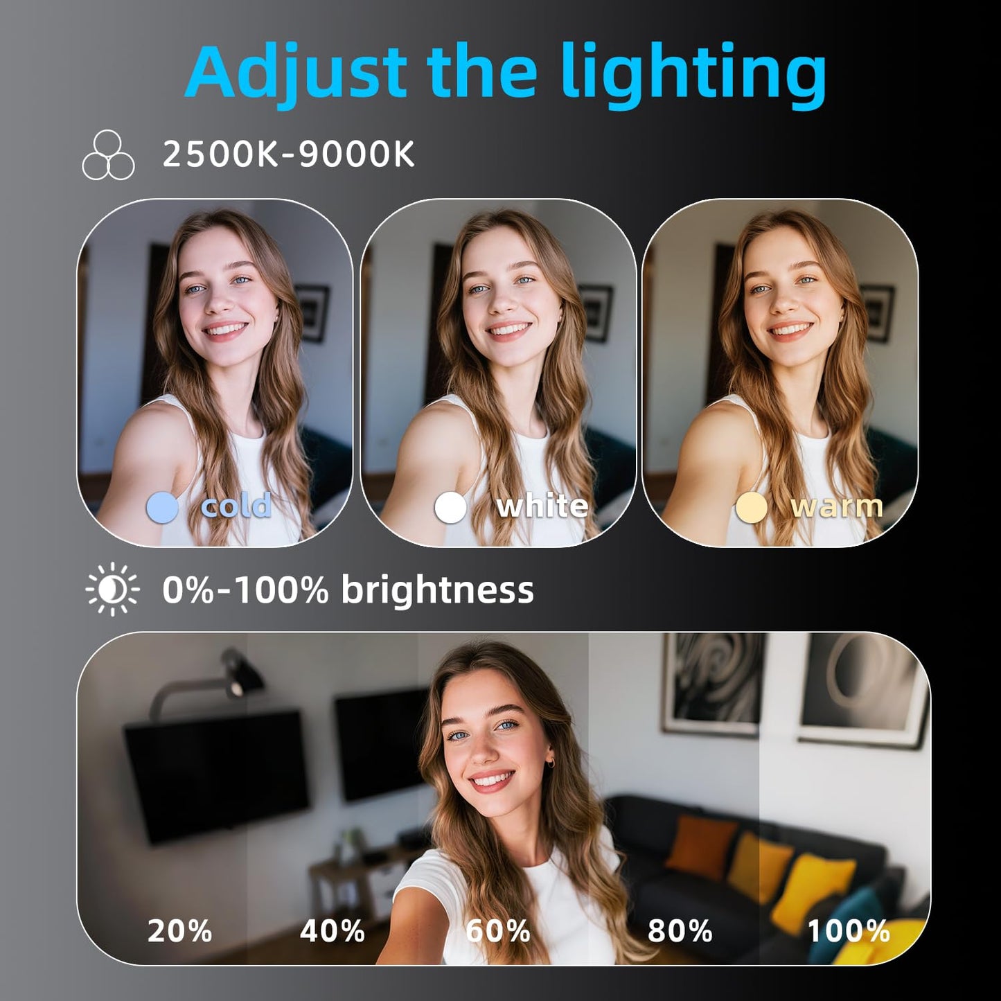 Magnetic Selfie Light, Phone Light Compatible with iPhone Magsafe,