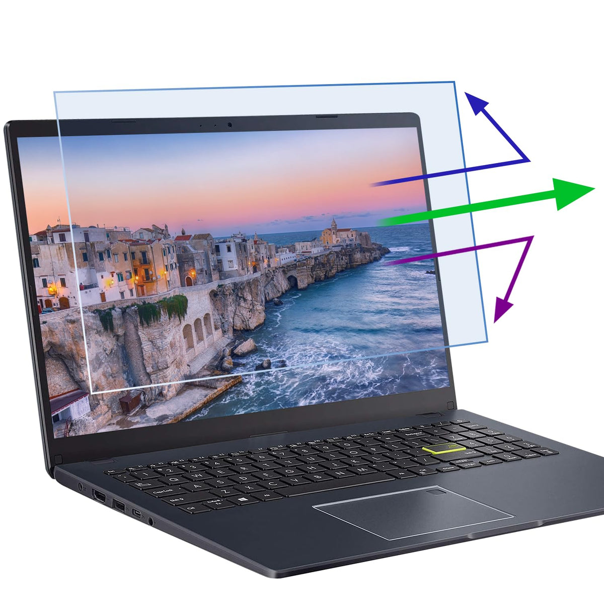 2 Pcs 14 Inch (1920x1200P) Laptop Blue Light Screen Protector, Reduce Eye Strain Anti Glare Blue Light Blocking Screen Protector for 14’’ with 16:10