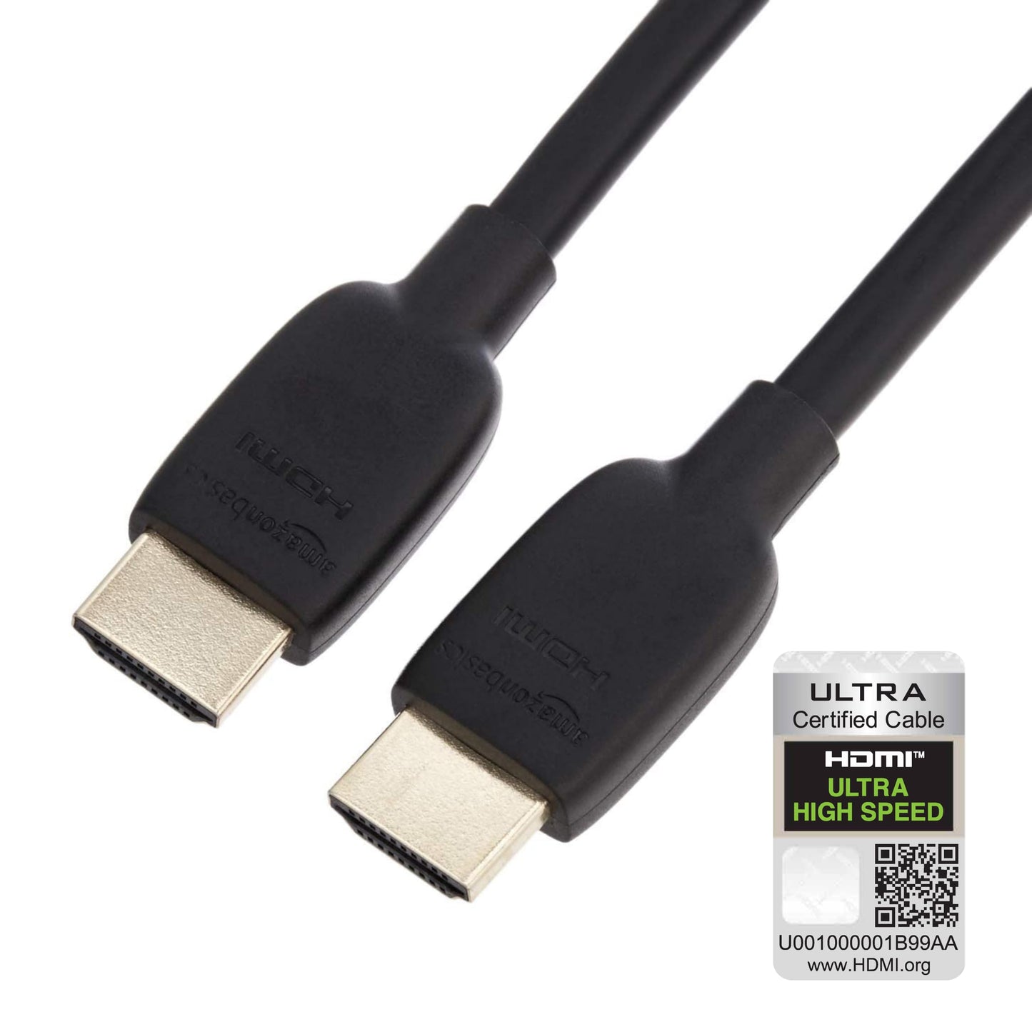 Amazon Basics HDMI Cable, 3 Feet, HDMI 2.1 to HDMI Cable (48Gbps), 8K@60Hz 4K@120Hz Certified Ultra High Speed, Black, Compatible