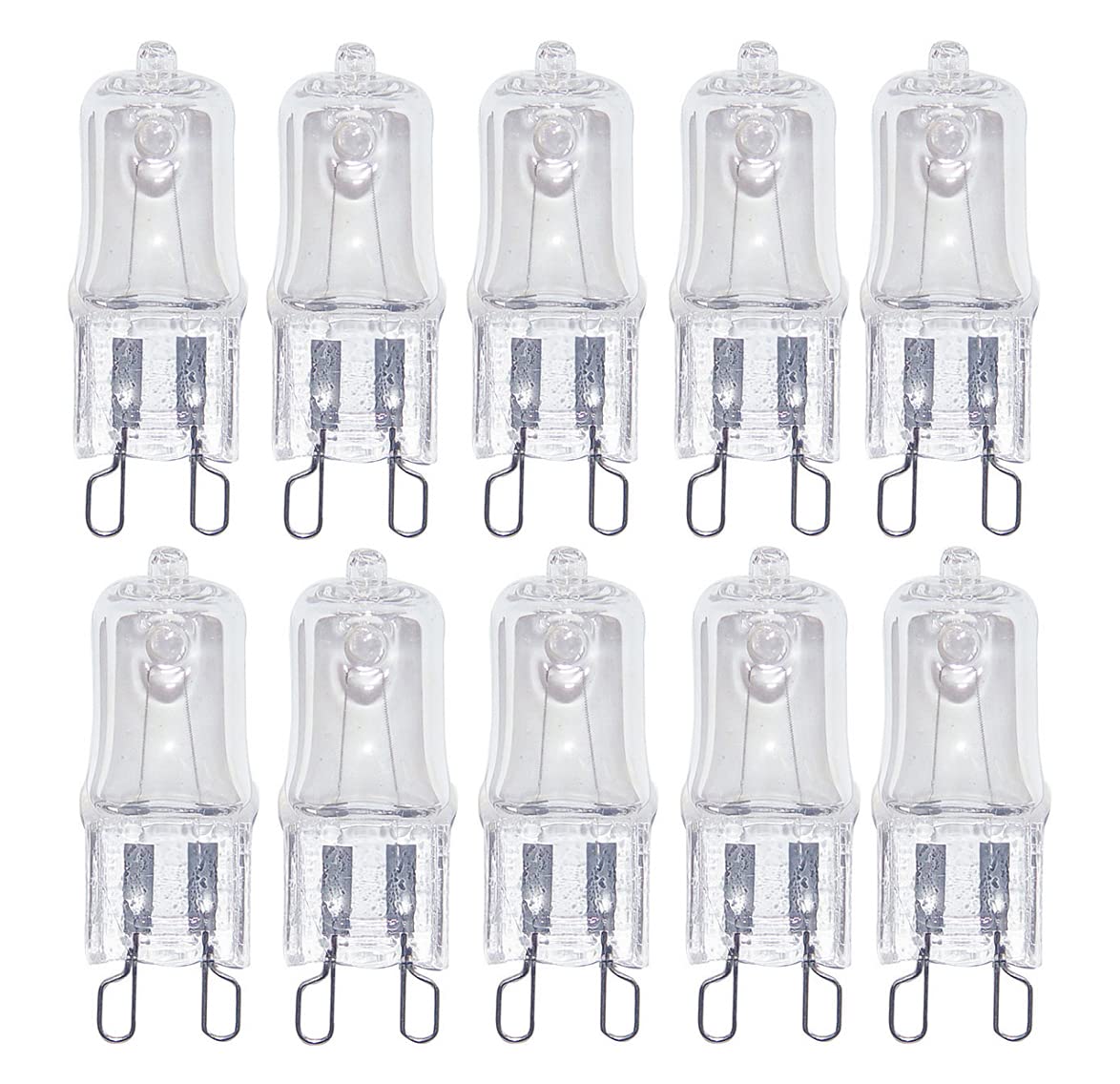230V AC HaloPin Halogen Socket G9 Socket Dimmable 18 Watt Replacement for 18 W 35° Beam Angle Warm White 2700 Pack of 10
