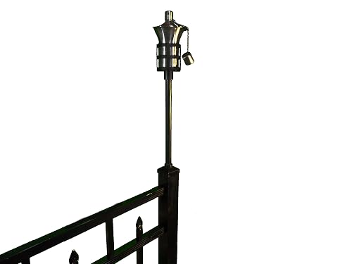 Tru-Post Oil Lamp (Torch) for Standard Railing or Fence Post - 2.5inch x 2.5inch Aluminum