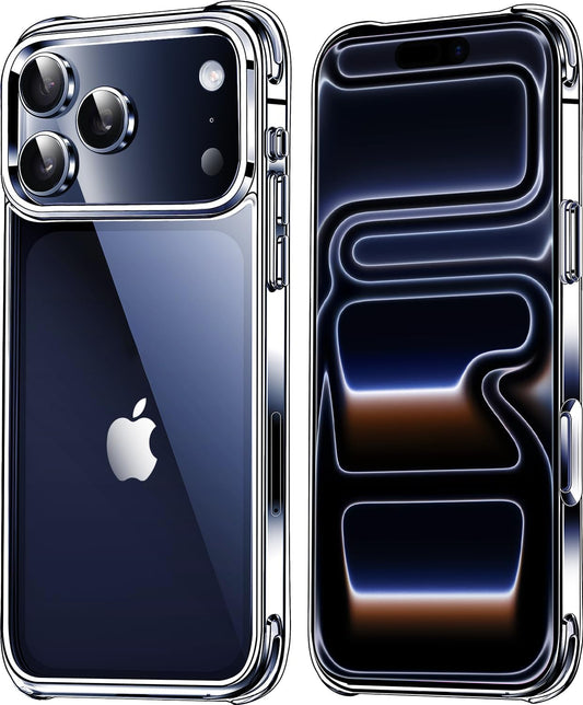 Mkeke for iPhone 17 Pro Max Case Clear, [Not Yellowing] [Military-Grade Drop Protection] Protective Clear for Apple 17 Pro Max Case with Shockproof