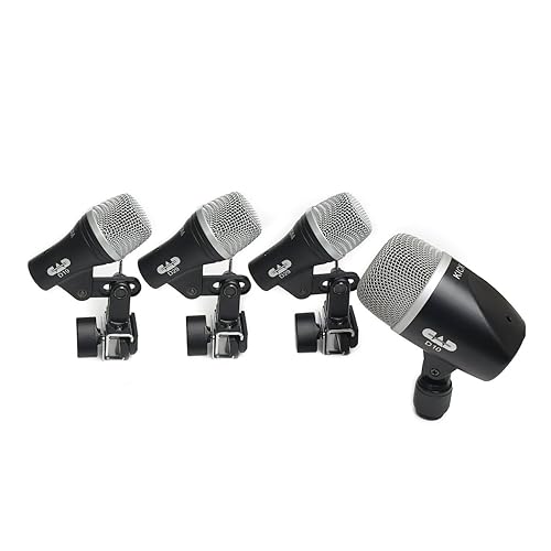 CAD Audio STAGE4 4-Piece Drum Mic Pack - D19 Snare, 2× D29 Toms, D10 Kick, Integrated Clips & Carry Case