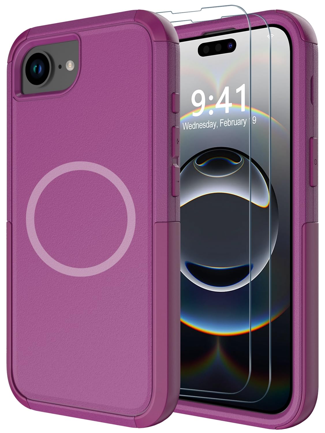 Diverbox for iPhone 16e Case & iPhone 17e Case [Compatible with MagSafe] [Shockproof] [Dropproof] [with Screen Protector ] Heavy Duty Protection Phone