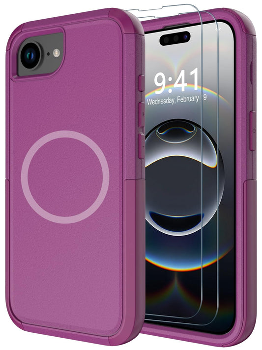 Diverbox for iPhone 16e Case & iPhone 17e Case [Compatible with MagSafe] [Shockproof] [Dropproof] [with Screen Protector ] Heavy Duty Protection Phone