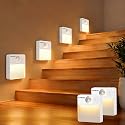 EverBrite Rechargeable Square Motion Sensor LED Night Light, Motion Activated LED Night Light with 3 Lighting Modes, Touch Control, 3 Color
