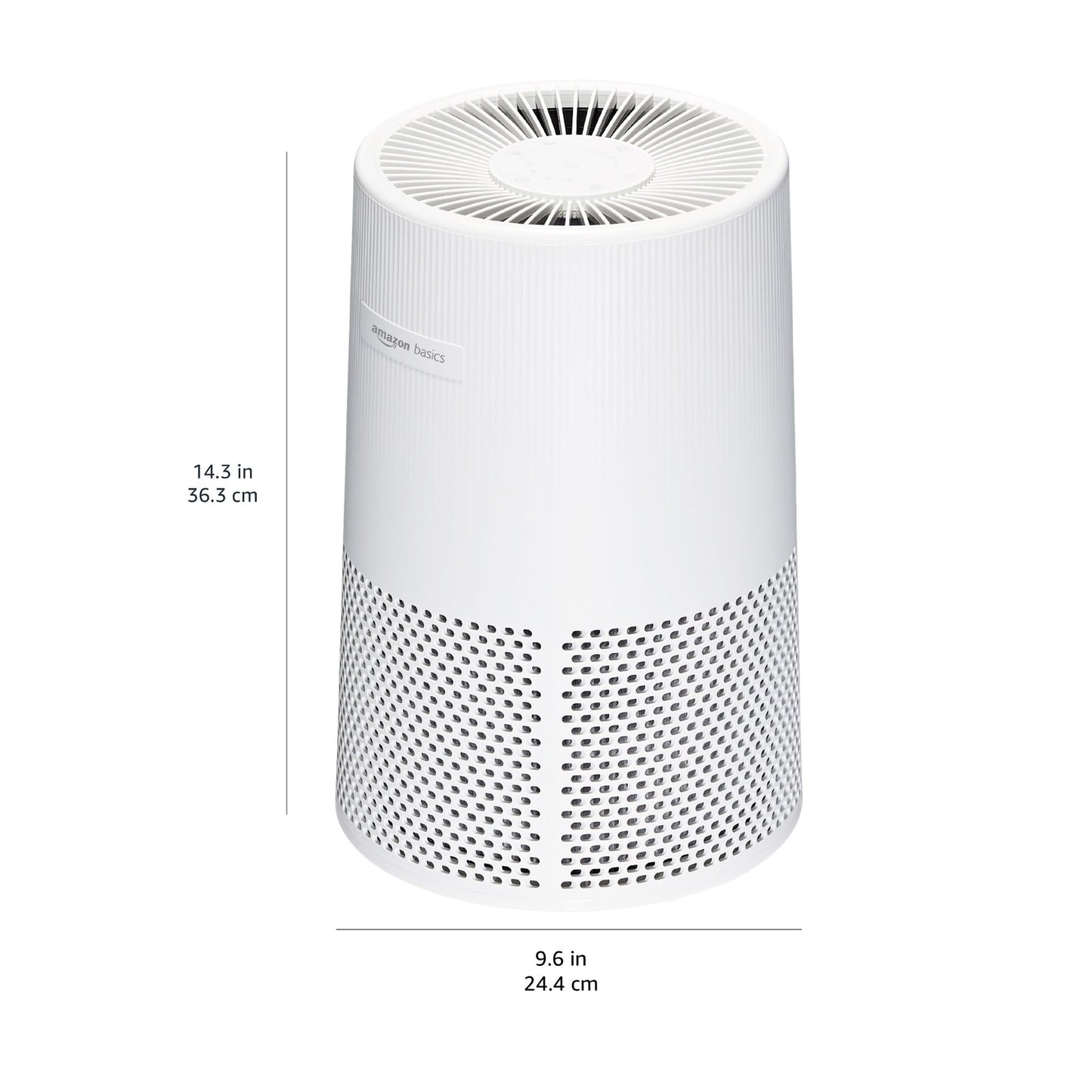Amazon Basics Air Purifier for Home and Office, 3 Speeds, Timer, Sleep Mode (32db), White