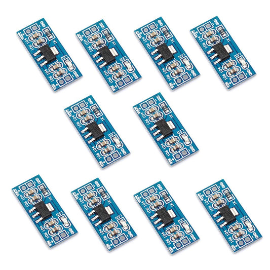 Oiyagai 10-Pack AMS1117 3.3V Voltage Regulator Module DC-DC 4.5V-7V to 3.3V Power Converter Step Down Board for Arduino Raspberry Pi DIY Electronics