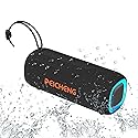 PEICHENG Bluetooth Speaker, Portable Wireless Clear Loud Stereo Sound IPX5 Waterproof with RGB Lights BT5.3 Long Playtime TWS Pairing,for Home Party