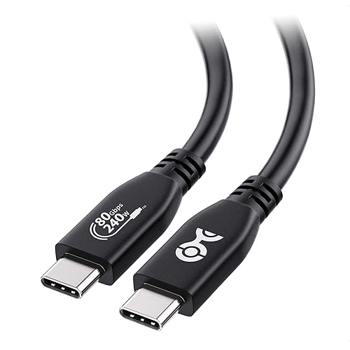 Cable Matters [USB-IF Certified] 80Gbps USB 4 Cable - 4.9ft, Supports Up to [8K@120Hz / 4K@480Hz Video, 240W Charging, 80Gbps Data Transfer] USB4