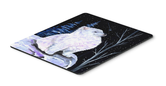 Caroline's Treasures SS8389MP "Starry Night American Eskimo Mouse Pad, Hot Pad or Trivet" for Home Office Gaming Working Computers Laptop Mouse