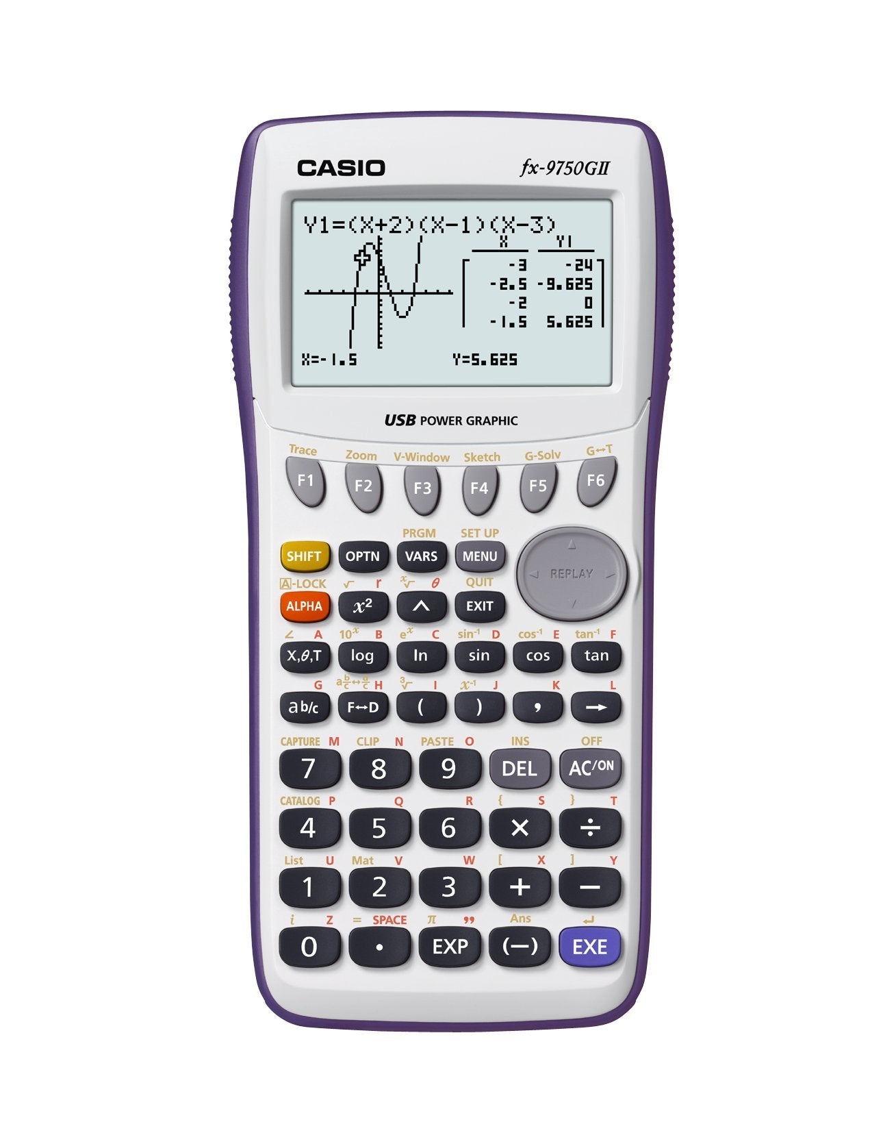 Casio Graphing Calculator, White (FX-9750GII)