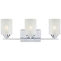 Westinghouse 63438B Hansen 3 Light Indoor, Chrome Wall Fixture