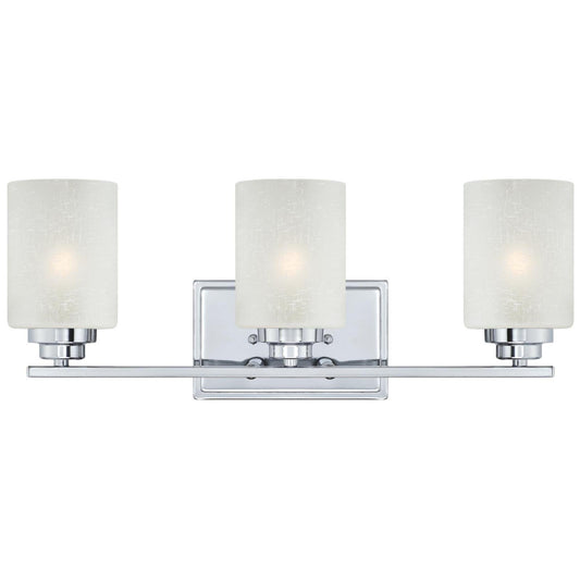 Westinghouse 63438B Hansen 3 Light Indoor, Chrome Wall Fixture