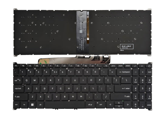 AKGIFT Laptop Keyboard Compatible for Acer Aspire A315-24P A315-24PT N23C3 SN.I151B.00B QV05T_ A10B PK133TY4A00 US Layout Black Backlit