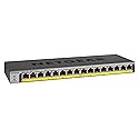 NETGEAR 16-Port Gigabit Ethernet Unmanaged PoE Switch (GS116LP) - with 16 x PoE+ @ 76W Upgradeable, Desktop, Wall Mount or Rackmount, and Limited