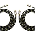 QualGear 6 Feet - 2 Pack HDMI Premium Certified 2.0 cable with 24K Gold Plated Contacts, Supports 4K Ultra HD, 3D, 18Gbps, Audio Return Channel