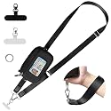 FUVLIFE Clip and Go Strap for Phone with Wallet Crossbody, Cell Phone Lanyard for Women Men, Adjustable Phone Strap with Detachable RFID Wristlet