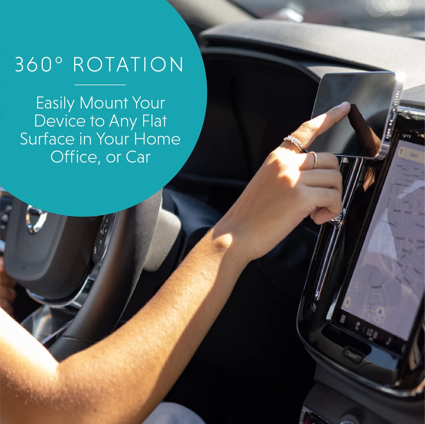 LOVEHANDLE 360 Universal Swivel Phone Mount - Car Mount - Phone Holder