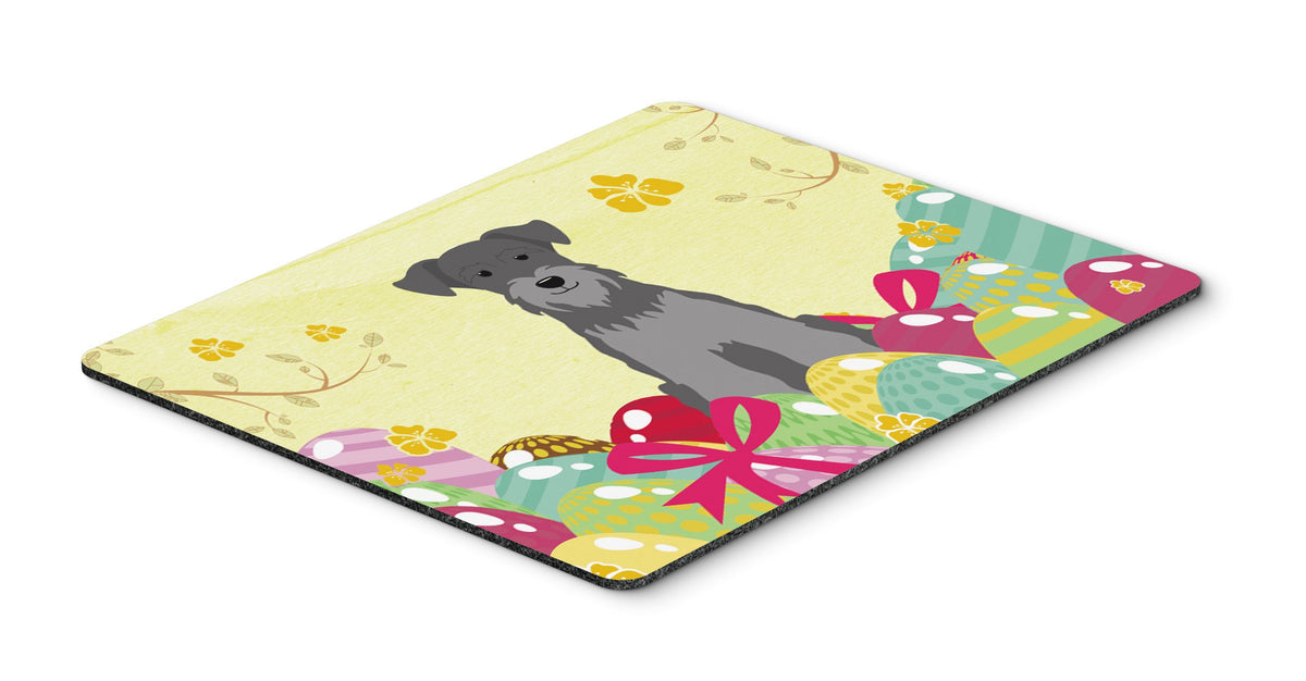 Caroline's Treasures BB6052MP Easter Eggs Miniature Schnauzer Black Silver Mouse Pad, Hot Pad or Trivet for Home Office Gaming Working Computers