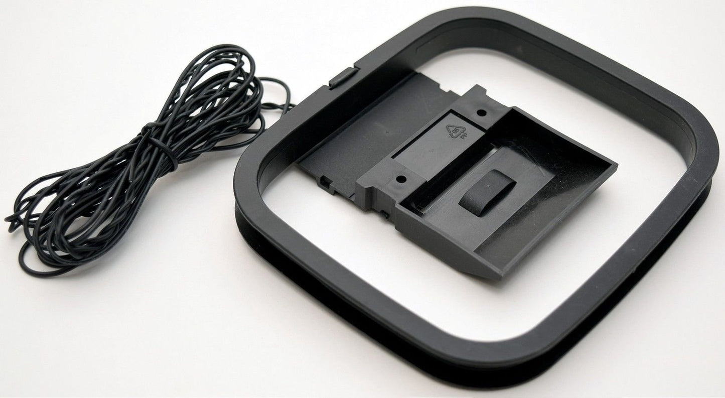 HiFi AM/FM Loop 3-Pin Mini Connector Antenna for Home Audio Receivers