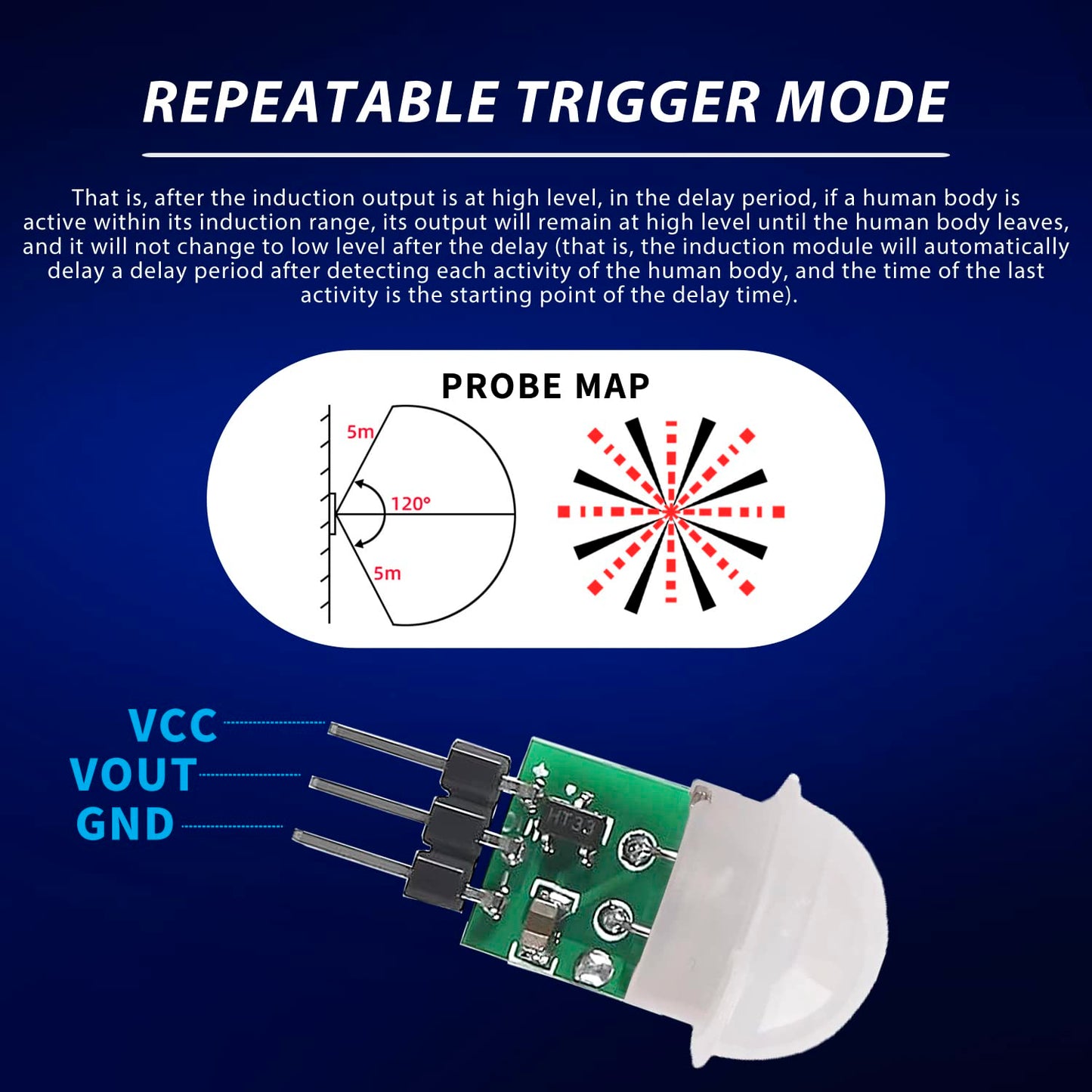 CenryKay AM312 Mini Pyroelectric PIR Sensor Module, 10PCS IR Pyroelectric Infrared PIR Body Manual Motion Sensor Detector Modules