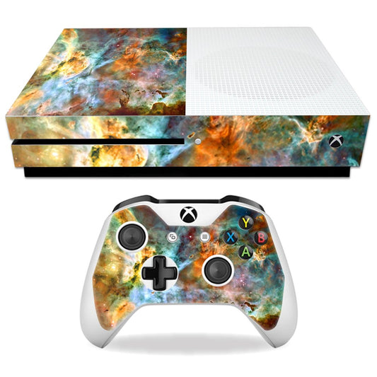 MightySkins Skin Compatible with Microsoft Xbox One S - Space Cloud | Protective, Durable, and Unique Vinyl Decal wrap Cover | Easy to Apply, Remove