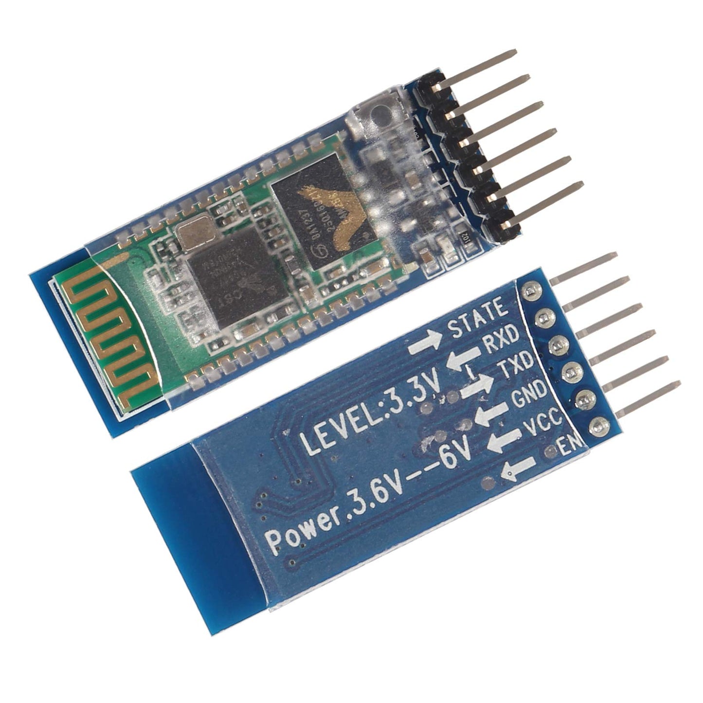 ACEIRMC HC-05 Wireless Bluetooth RF Transceiver Master Slave Integrated Bluetooth Module 6 Pin Wireless Serial Port Communication BT Module