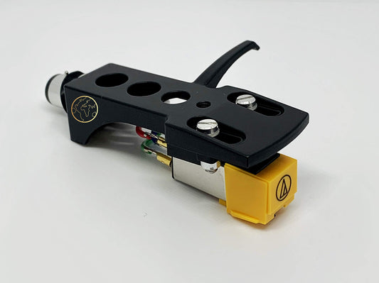 Cartridge and Stylus, AT91 Original needle and Black Headshell with mounting bolts for Stanton T120, T60, T80, T90, T62, T92, ST150, T92 usb, ST100