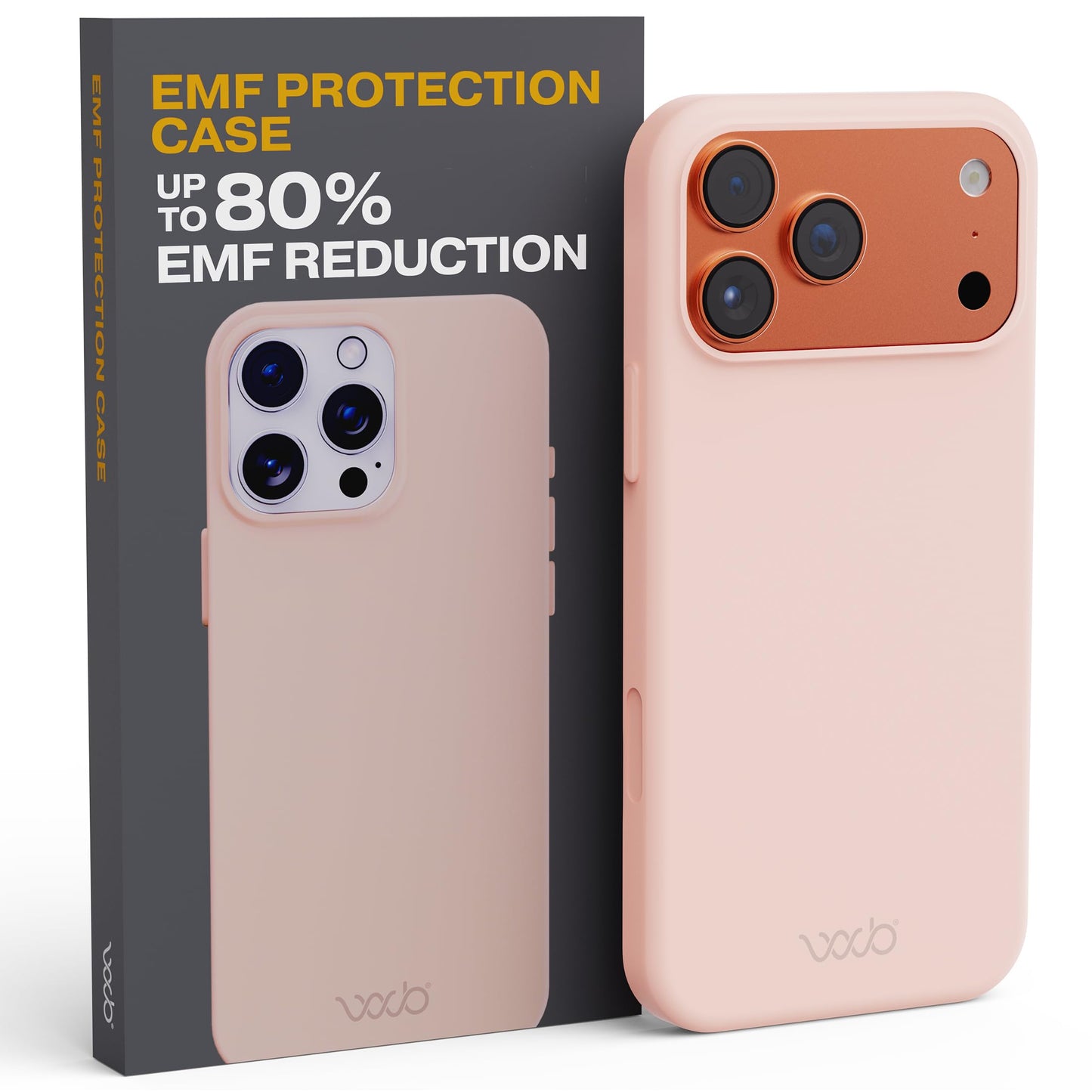 WAVEBLOCK EMF Protection Silicone iPhone Case Compatible with iPhone 17 Pro Max, Radiation Blocker, 5G Shield Reduction, Lightweight, USA Patented