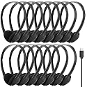 TJZXGUI USB Type C Headphone Bulk 25 Pack for Kids School Classroom,On-Ear USB C Headphones for Boys Girls Students Tablet Travel Computer Smartphones