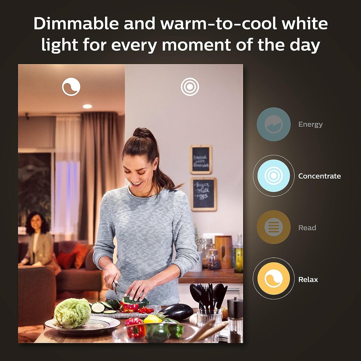 Philips Hue Smart 60W A19 LED Bulb - Soft Warm White Light - 2 Pack - 800LM - E26 - Indoor - Control with Hue App - Works with Alexa, Google Assistant