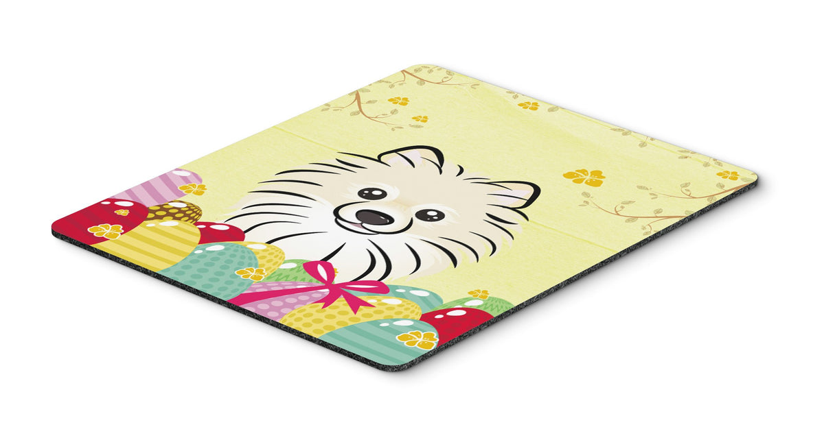 Caroline's Treasures BB1889MP Pomeranian Easter Egg Hunt Mouse Pad, Hot Pad or Trivet for Home Office Gaming Working Computers Laptop Mouse