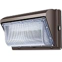 ledmo LED Wall Pack Light Size Update Dusk to Dawn Lighting 120W Outdoor Security Flood Lighting 5000K Commercial and Industrial Fixture