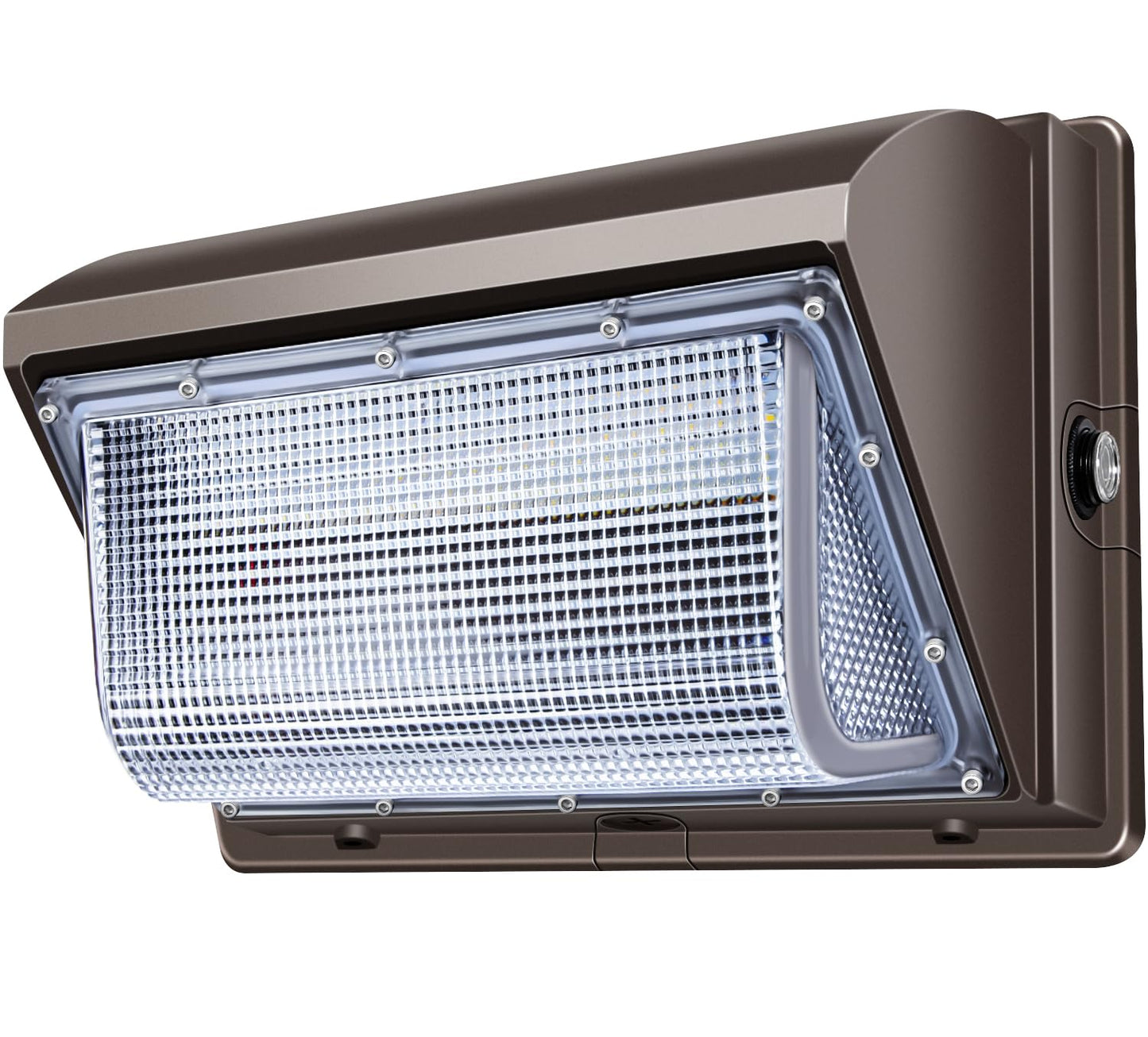 ledmo LED Wall Pack Light Size Update Dusk to Dawn Lighting 120W Outdoor Security Flood Lighting 5000K Commercial and Industrial Fixture