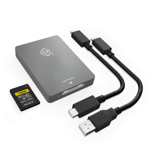 CFexpress Card Reader Type A USB 3.1 Gen2 10Gbps CFexpress Memory Card Adapter Portable Aluminum CFexpress Type A Reader Support Windows/Mac