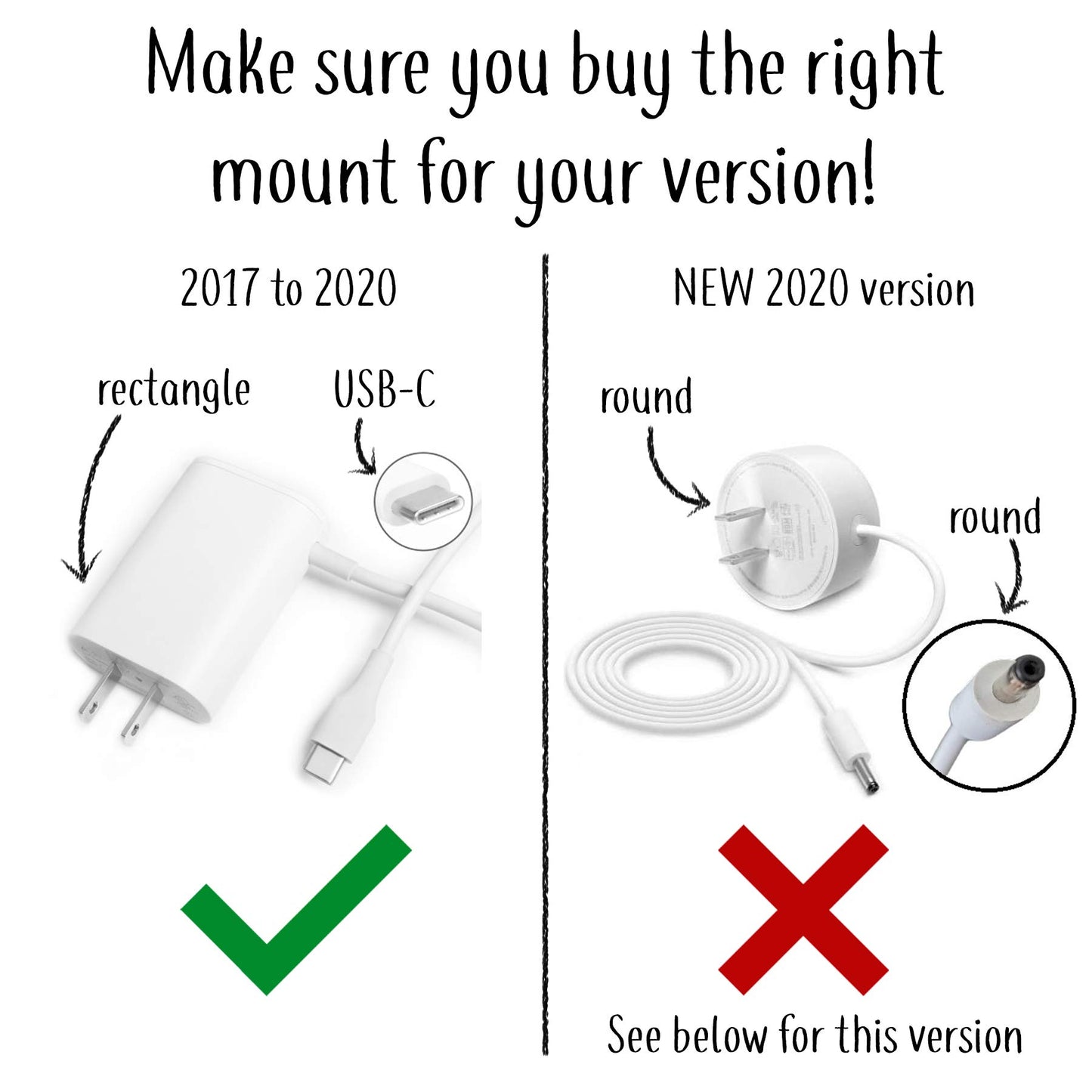 Dot Genie Google WiFi [Old Rectangular Plug - NOT Current Round Plug] Outlet Holder Mount Stand: No Messy Screws! (1-Pack)