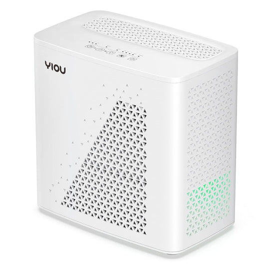 YIOU Air Purifier for Home Large Room up to 547 ft², H13 True HEPA Air Filter 20dB Air Cleaner Odor Eliminator for Allergies Smoke Dust Pollen, White